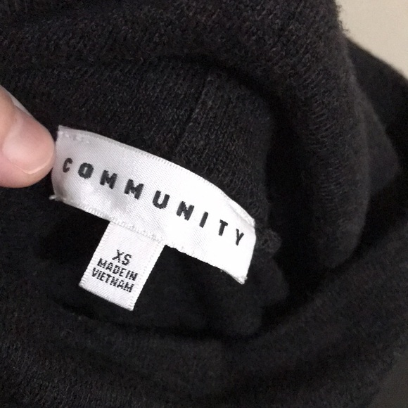 Aritzia Community Allora Turtleneck Boxy Sweater Charcoal Grey - Picture 8 of 11